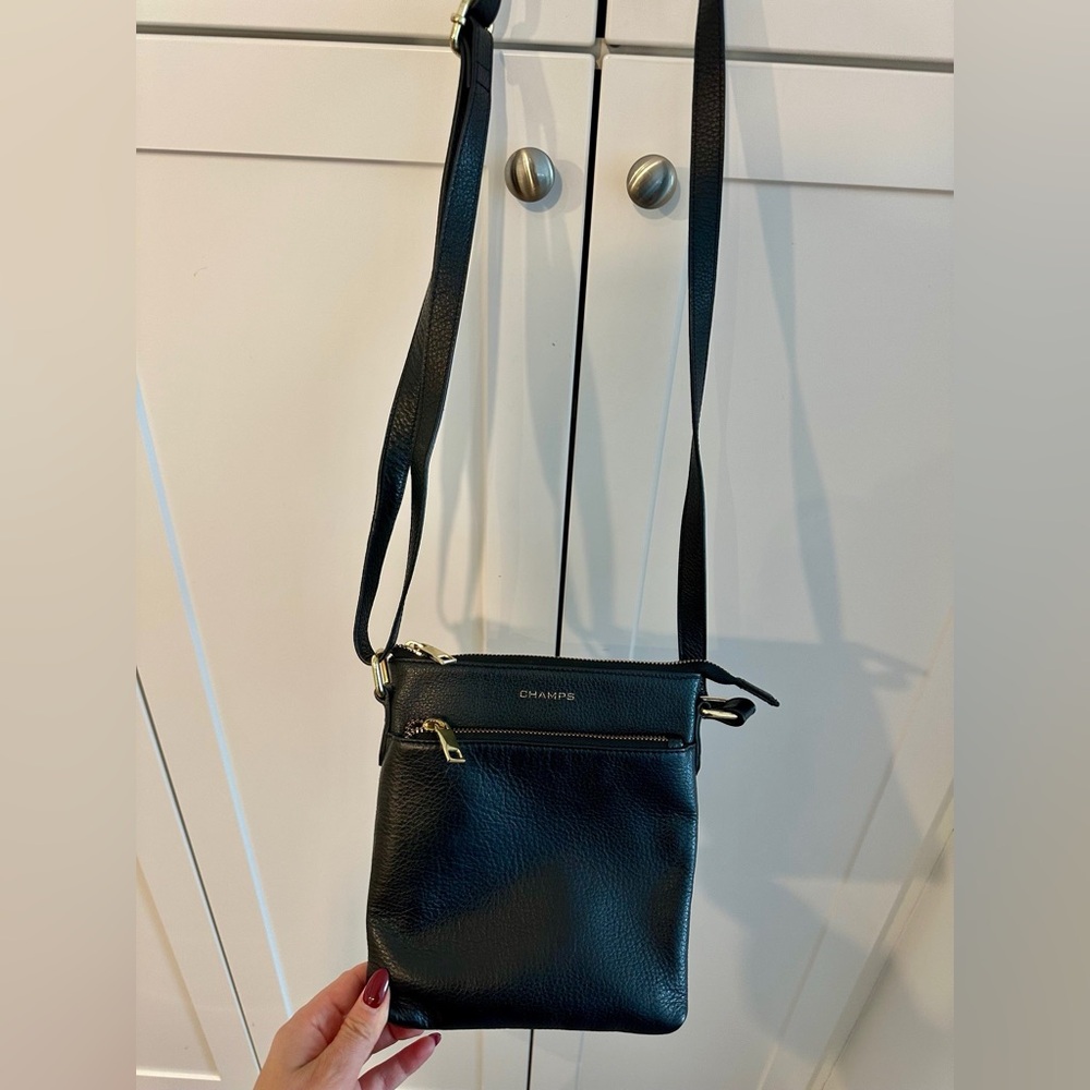 CHAMPS - "GALA COLLECTION" - LEATHER MINI CROSS-BODY BAG – Pre-owned